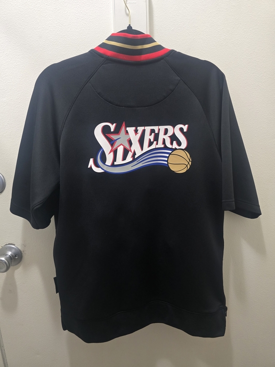 Nike Other - Philadelphia 76ers Hardwood Classics Men's Nike Dri-FIT NBA Short-Sleeve Jacket